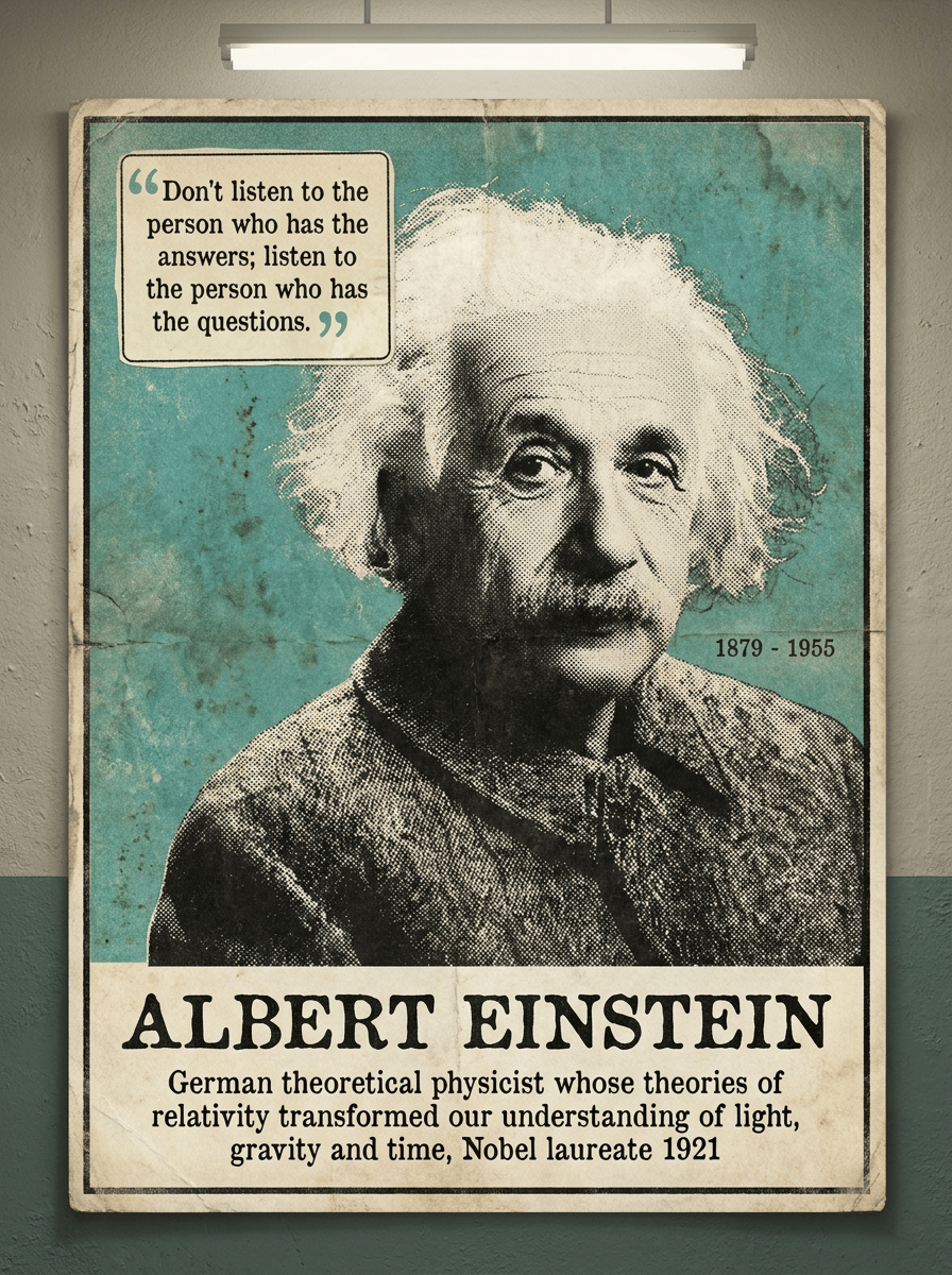 Famous Scientists — Vintage Poster Collection (24 Posters)
