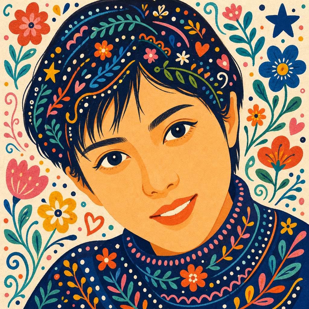 Folk Flat Illustration Poster