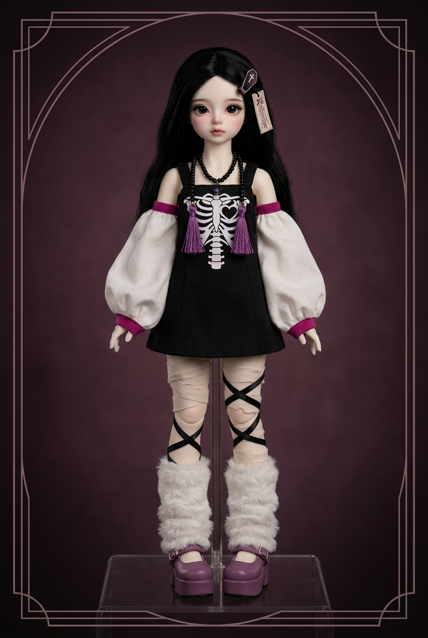 BJD Doll Maker — Turn Your Selfie Into a Pastel-Goth Ball-Jointed Doll
