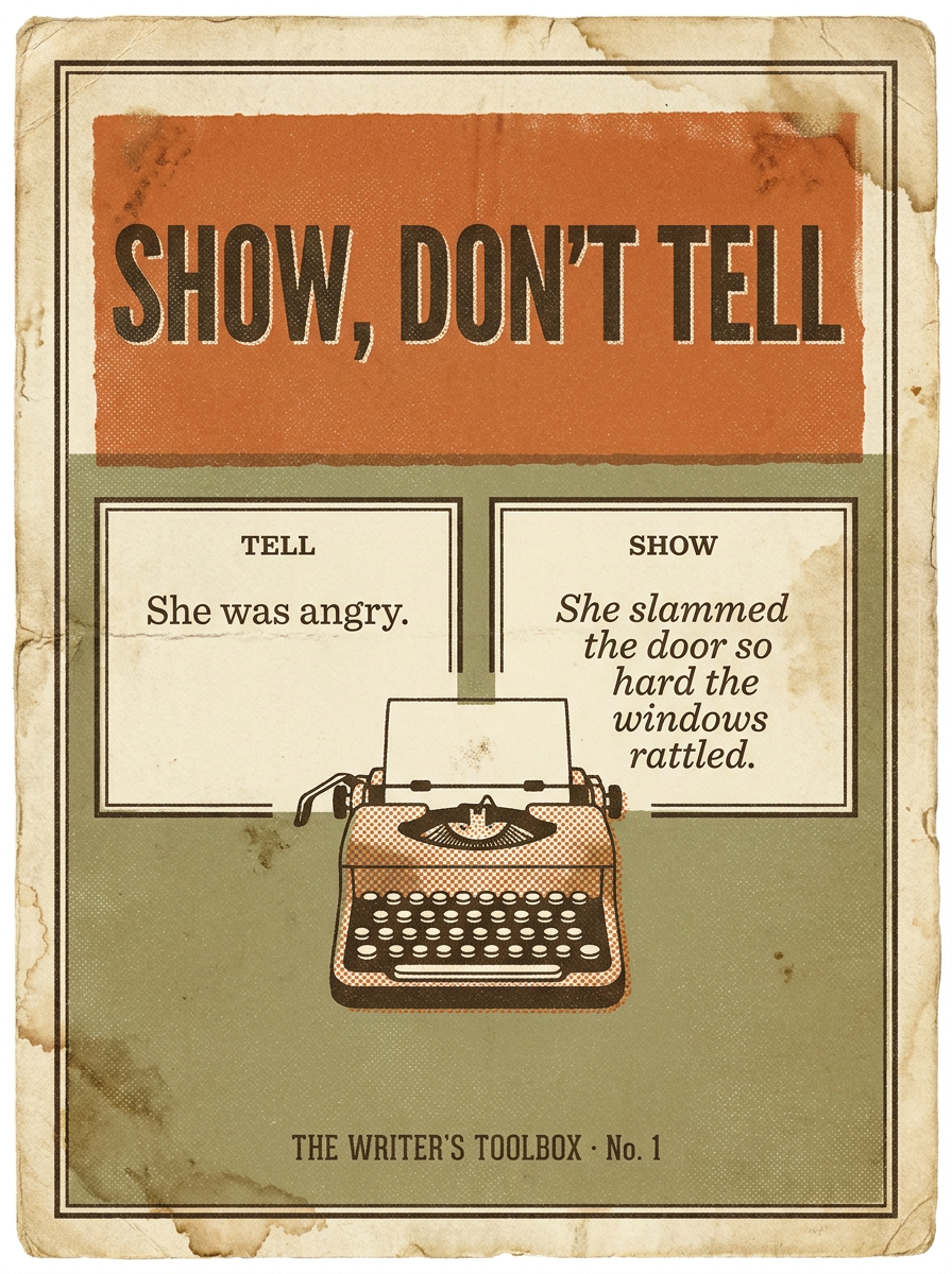 Vintage Writing Craft Poster — The Writer's Toolbox