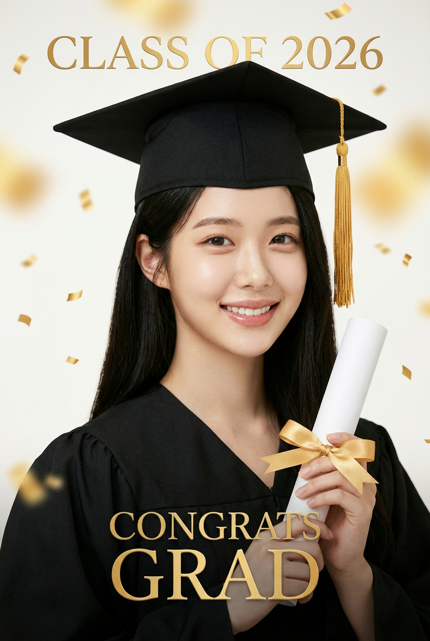 Graduation Photo Maker — Class of 2026 Cap & Gown Portrait