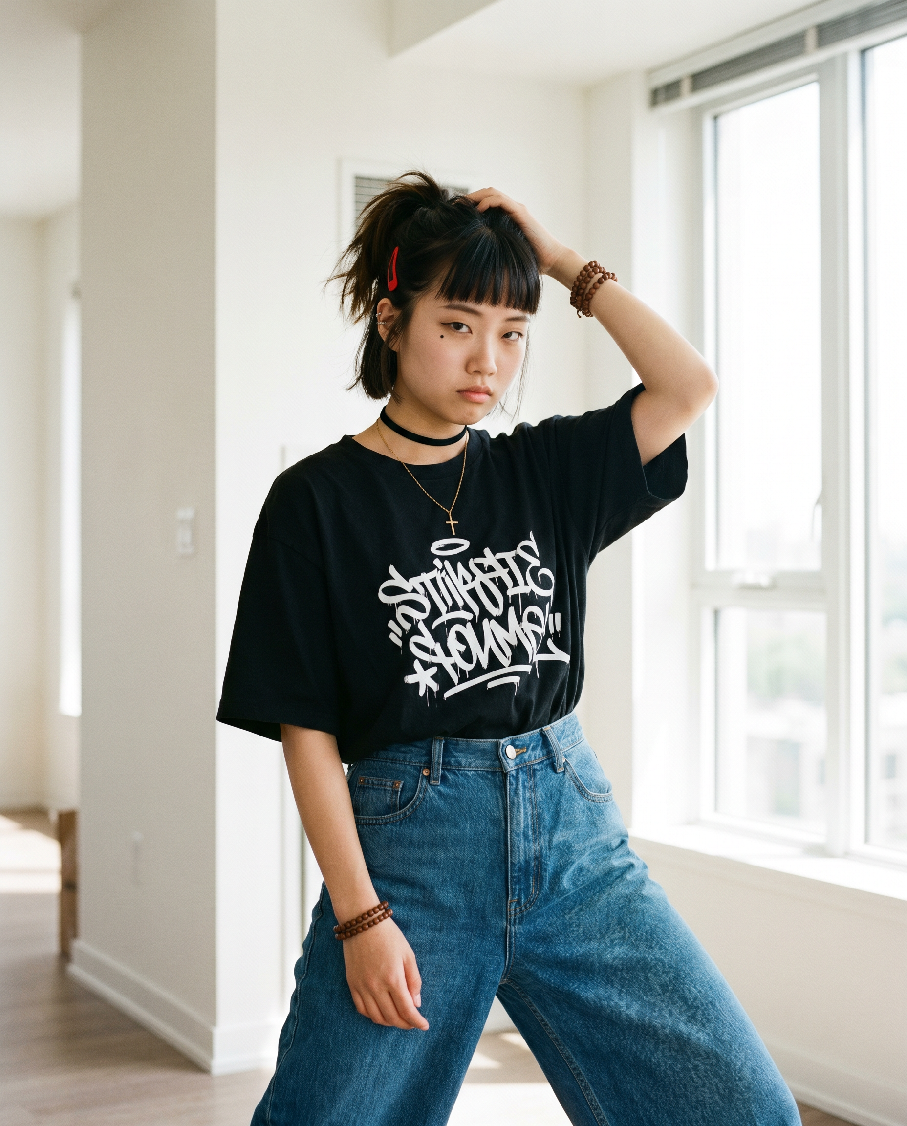 Candid Streetwear Editorial Portrait